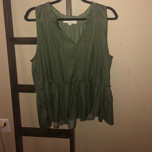 Olive Green Blouse